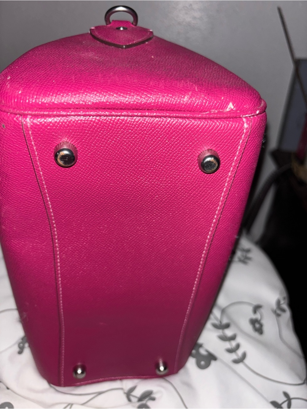 Coach Fuchsia Structured Satchel - Picture 5 of 5